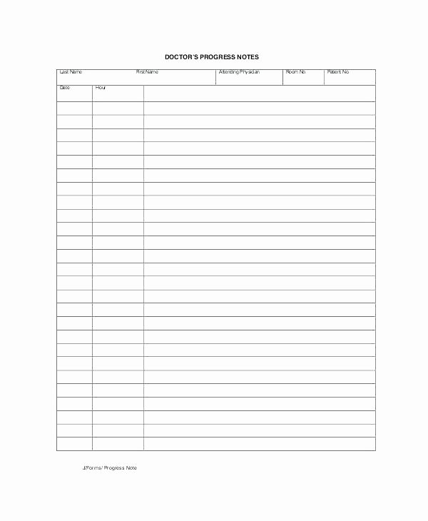 Free therapy Notes Template Elegant Counseling Progress Notes Template Lavanc