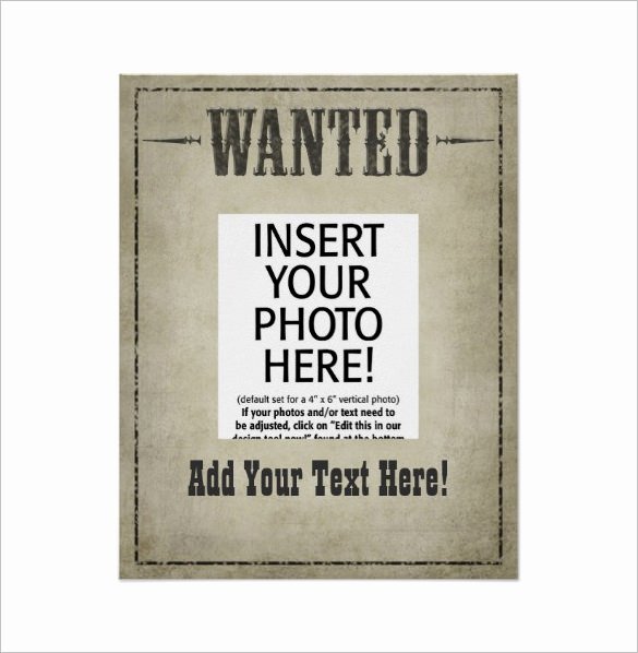 Free Wanted Poster Template Elegant 17 Western Wanted Poster Templates Free Printable