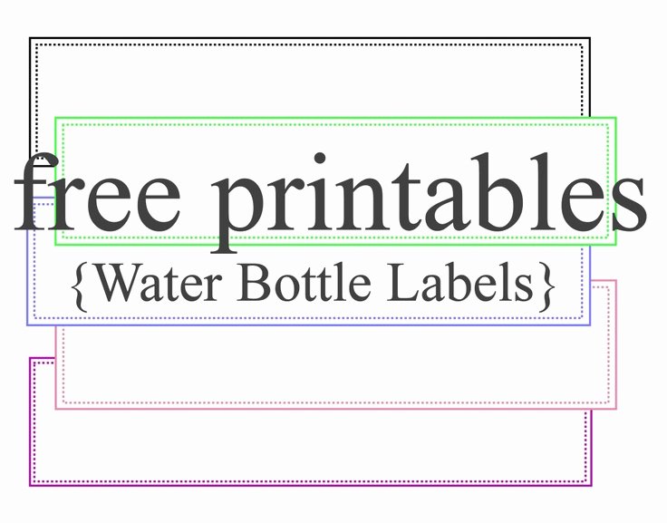 Free Water Bottle Template Luxury Free Printable Water Bottle Labels Template