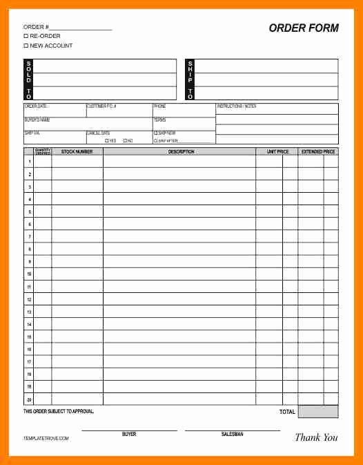 Free Work order Template Unique Free Printable Work order Template