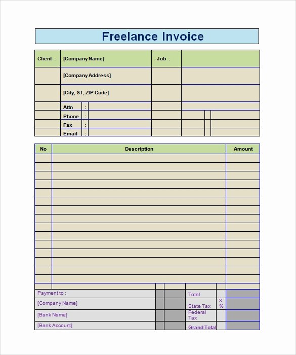 Freelance Design Invoice Template Unique 10 Invoice Templates