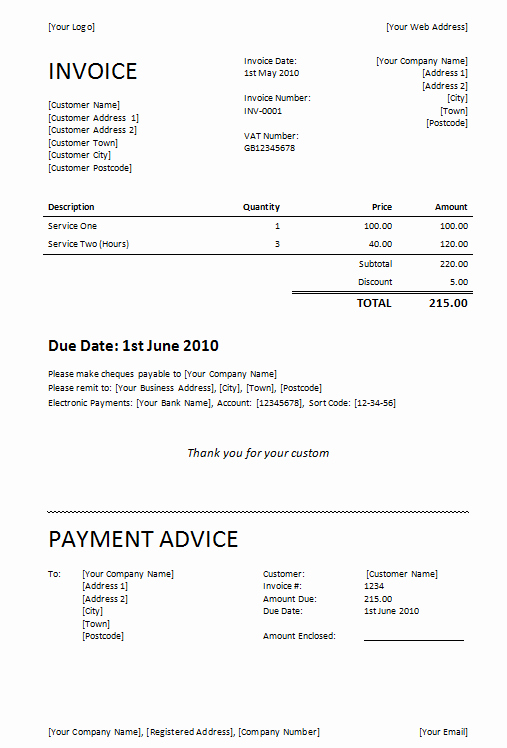 Freelance Invoice Template Word Inspirational Freelance Invoice Template
