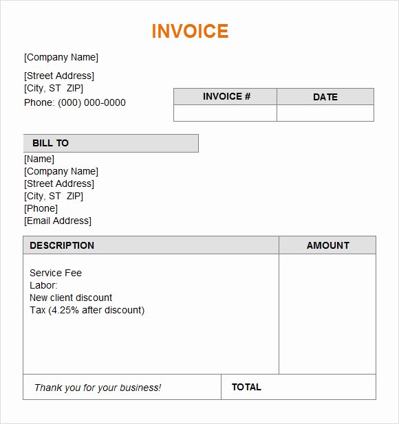 Freelance Writing Invoice Template Lovely Freelance Invoice Template Excel