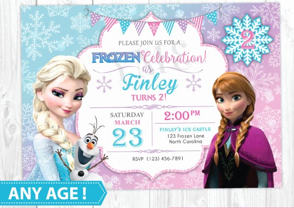 Frozen Birthday Invites Template New 13 Frozen Invitation Templates Word Psd Ai