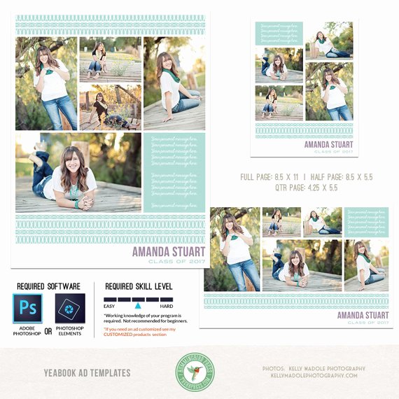 Full Page Ad Template Beautiful Yearbook Ad Templates Senior Ad Graduation Ad High School
