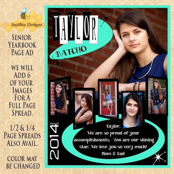 Full Page Ad Template Fresh Yearbook Ad Template High School Senior Middle