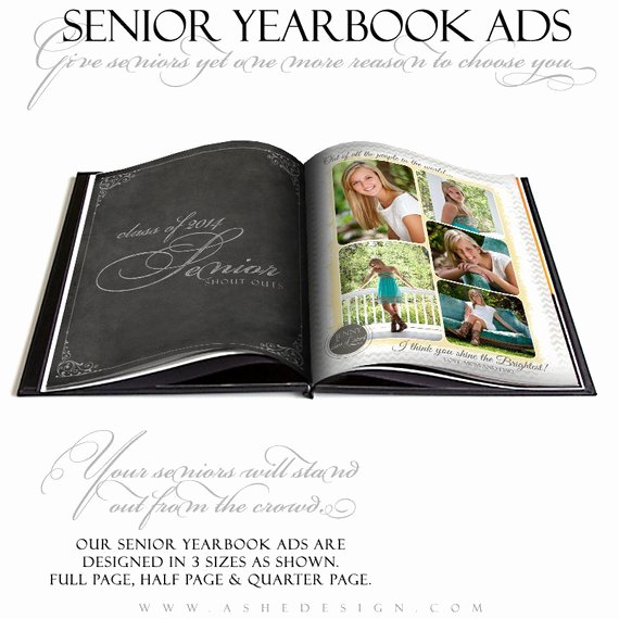 Full Page Ad Template Lovely Senior Yearbook Ad Sets for Graphers Modern
