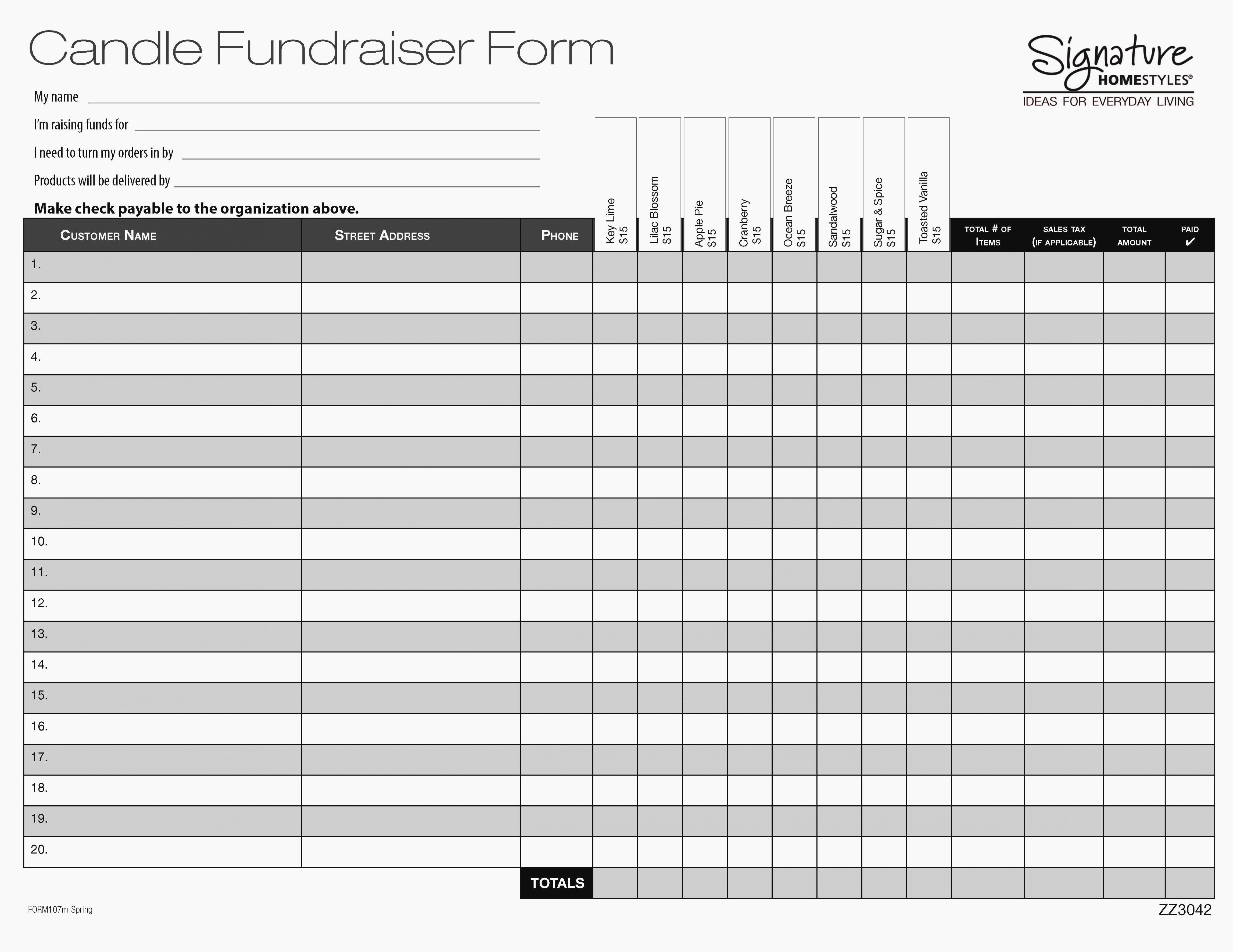 Fundraiser form Template Free Best Of 12 Ideas to organize Your Own Fundraiser