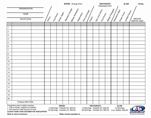 Fundraiser form Template Free Luxury Fundraiser order Templates Word Excel Samples