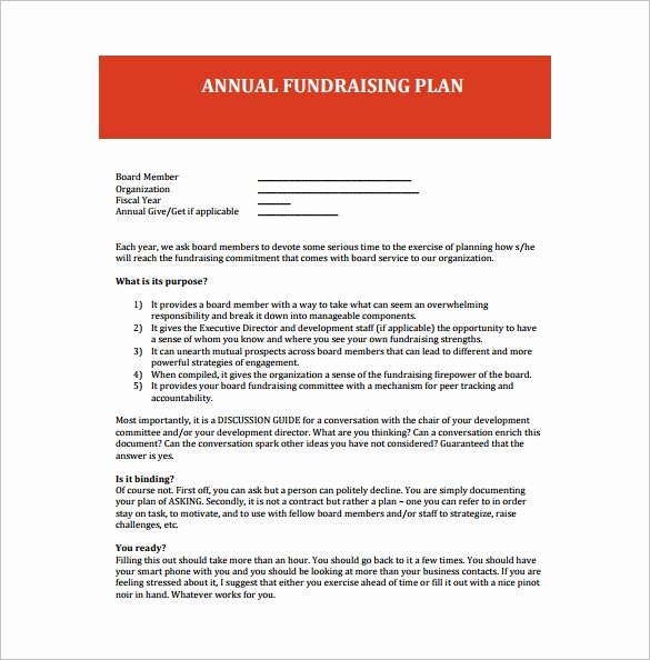 Fundraising event Planning Template Luxury 16 Fundraising Plan Templates Free Sample Example