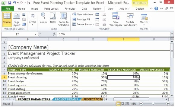Fundraising Plan Template Excel Unique Free event Planning Tracker Template for Excel