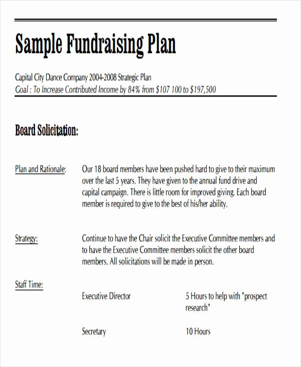Fundraising Plan Template Free Best Of 19 event Plan Templates In Pdf