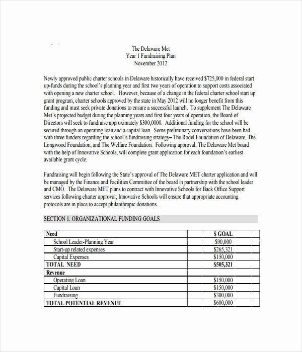 Fundraising Plan Template Free Unique 21 Plan Templates Free Word Pdf Documents Download