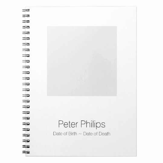 Funeral Guest Book Template Lovely W Template Funeral Guest Book Add Favourite Photo