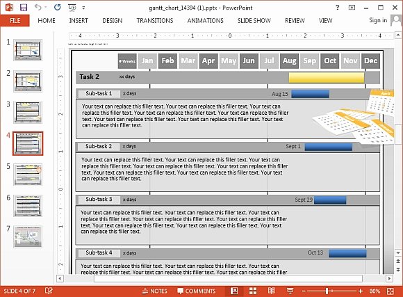 Gantt Chart Powerpoint Template Best Of Interactive Gantt Chart Project Progress Template for