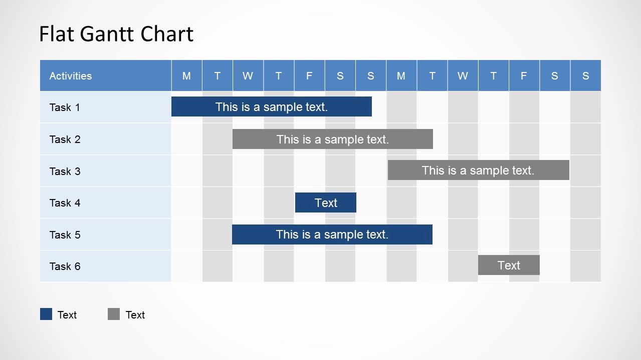 Gantt Chart Template Powerpoint Elegant Simple Gantt Chart Powerpoint Template Slidemodel