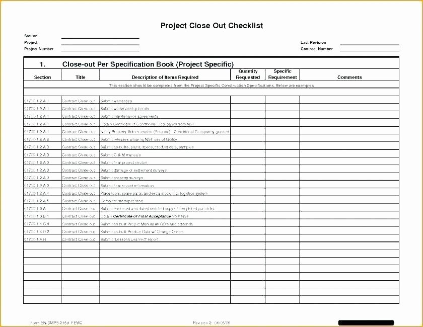 General Contractor Checklist Template Fresh Contractors Checklist Template Design Website Free Punch