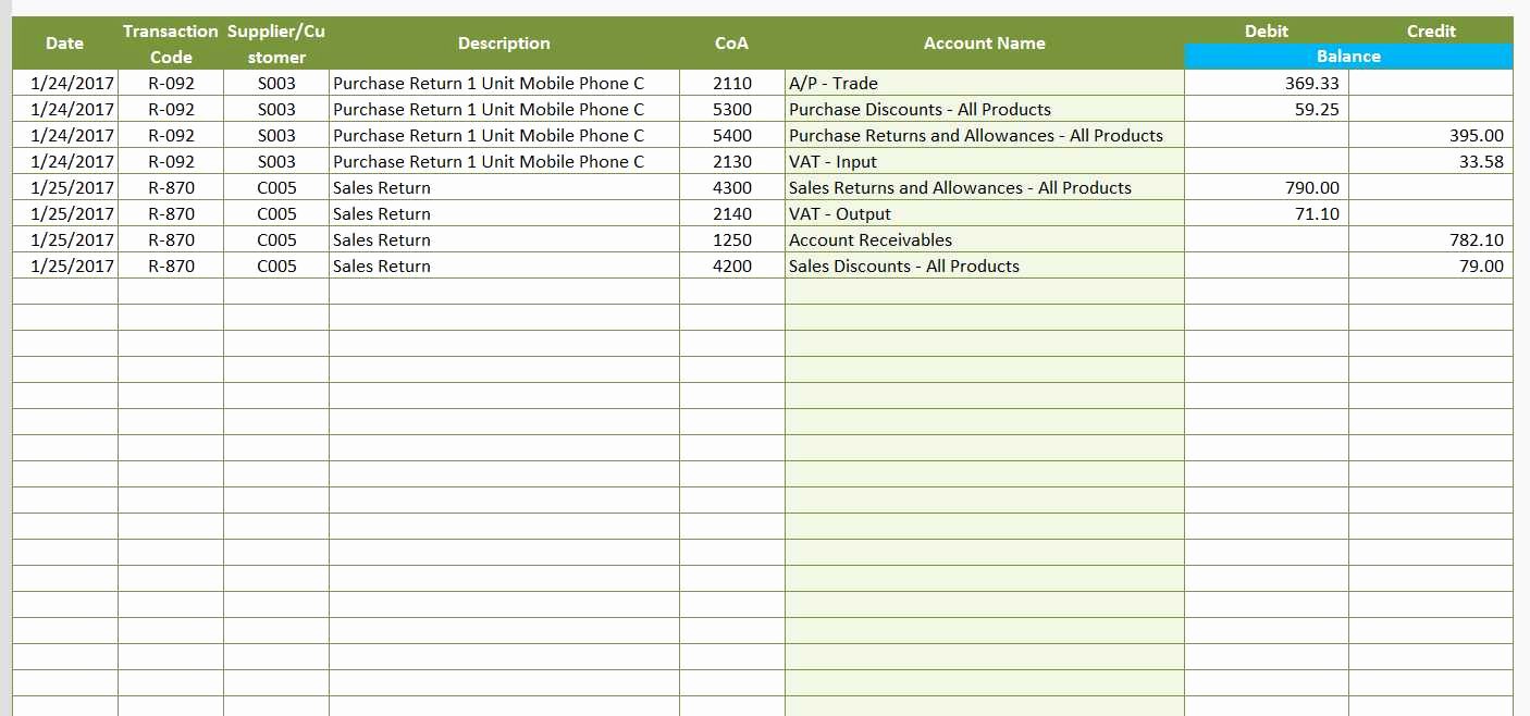 General Journal Template Excel Beautiful Accounting Templates for Excel