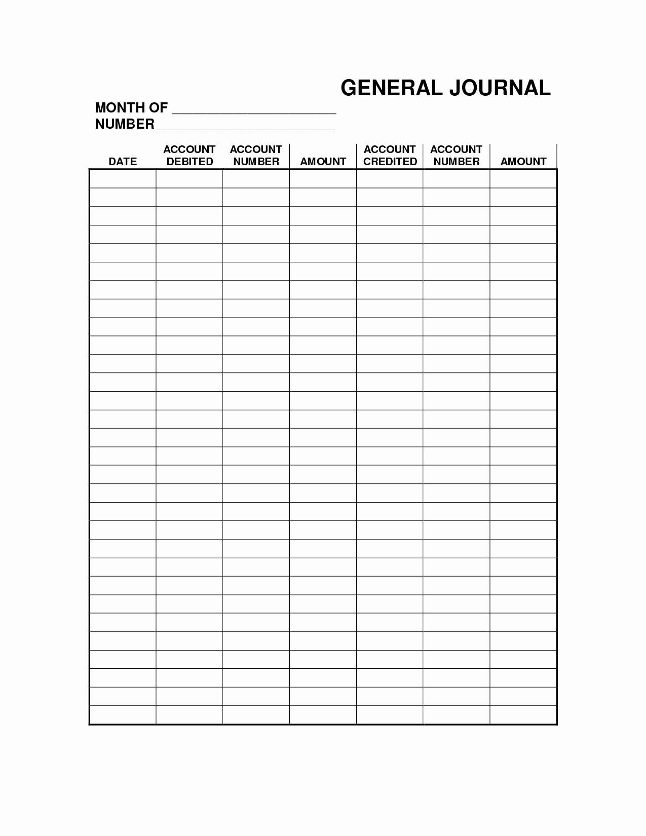 General Journal Template Excel Fresh Best S Of Free Printable Fice forms Templates
