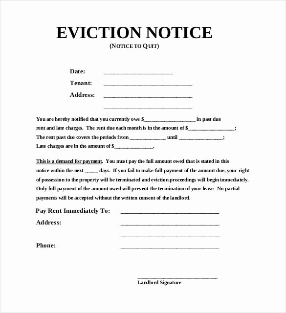 Georgia Eviction Notice Template Inspirational Eviction Notice Template