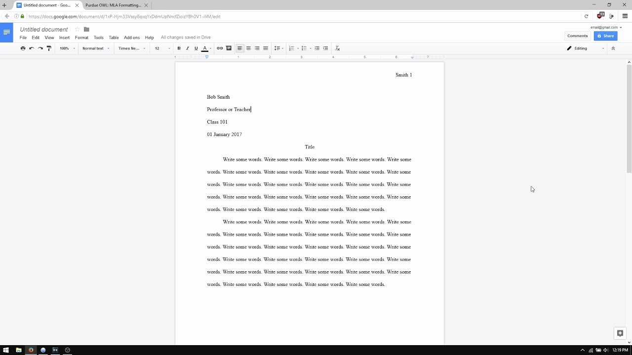 Google Docs Mla Template Inspirational Google Docs How to Set Up An Mla format Essay 2017