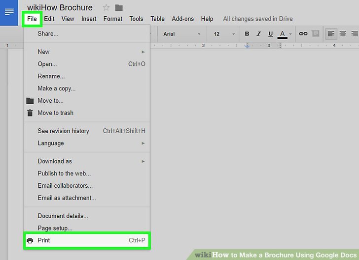 Google Docs Pamphlet Template Best Of How to Make A Brochure Using Google Docs Wikihow