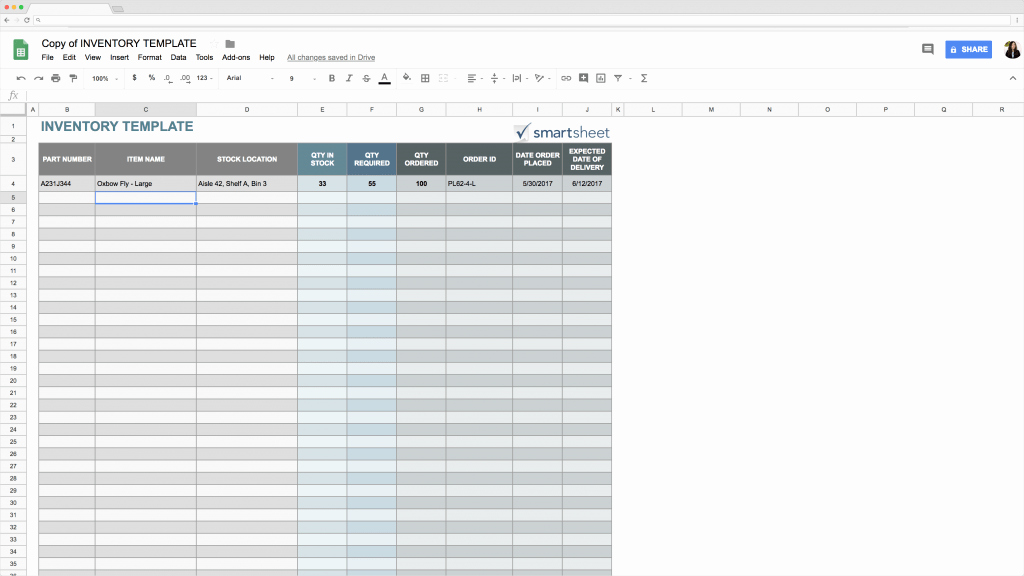 Google Sheets Inventory Template Lovely top 5 Free Google Sheets Inventory Templates · Blog Sheetgo