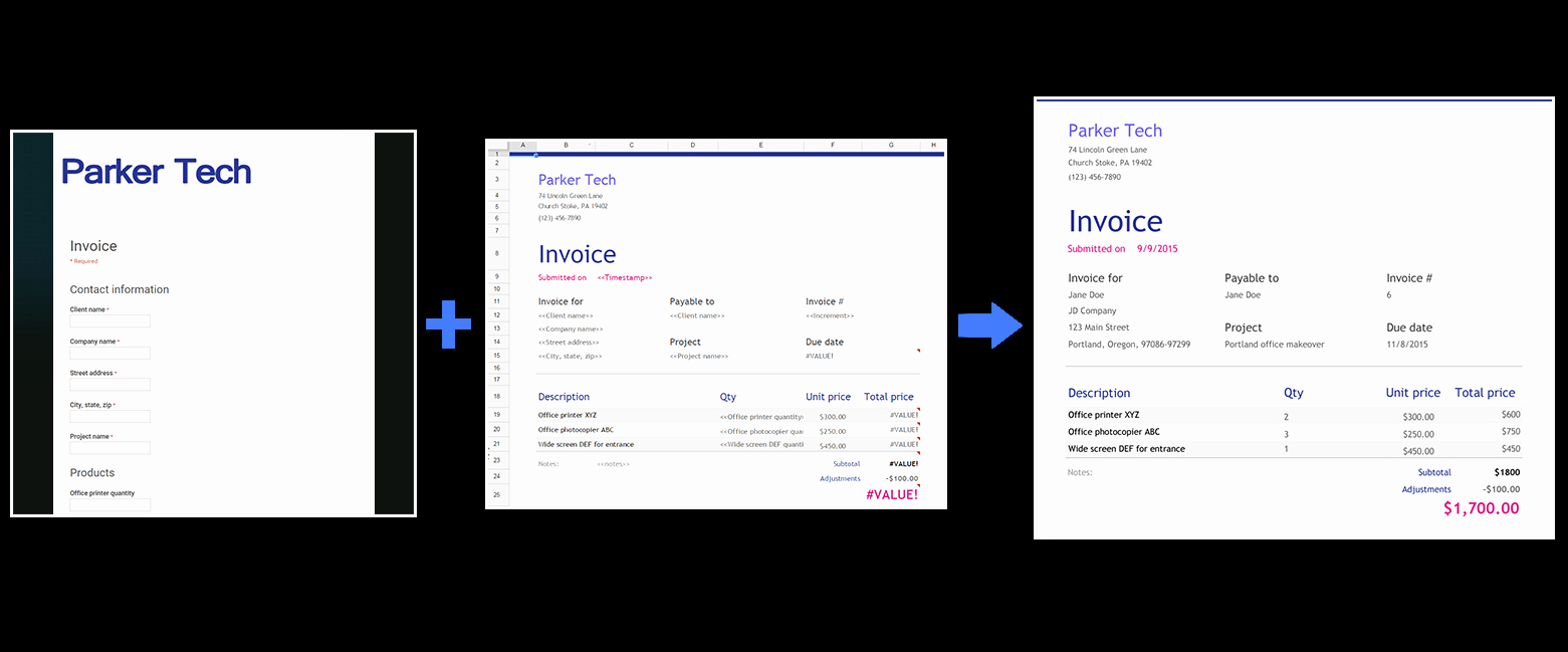 Google Sheets Invoice Template Inspirational Use form Publisher with New Google Sheets Google Docs