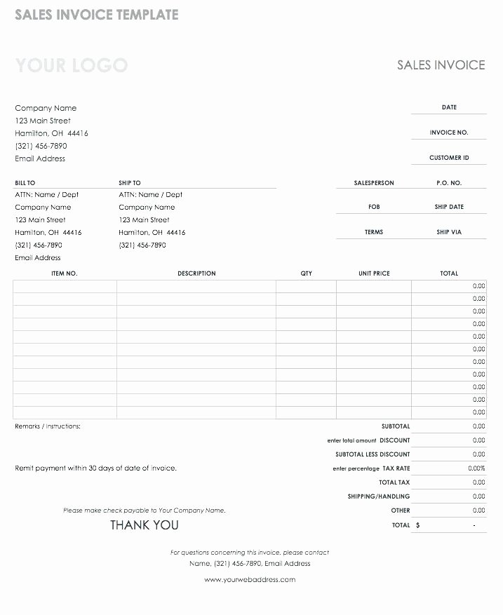 Google Sheets Invoice Template New Shipping Receipt Template top New Receipt Templates Sample