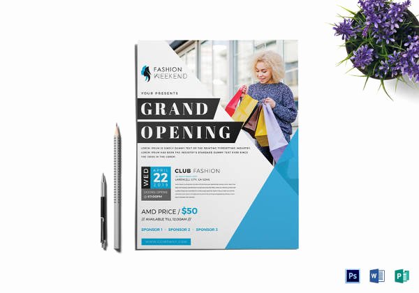 Grand Opening Flyer Template Awesome 28 Grand Opening Flyer Templates to Download