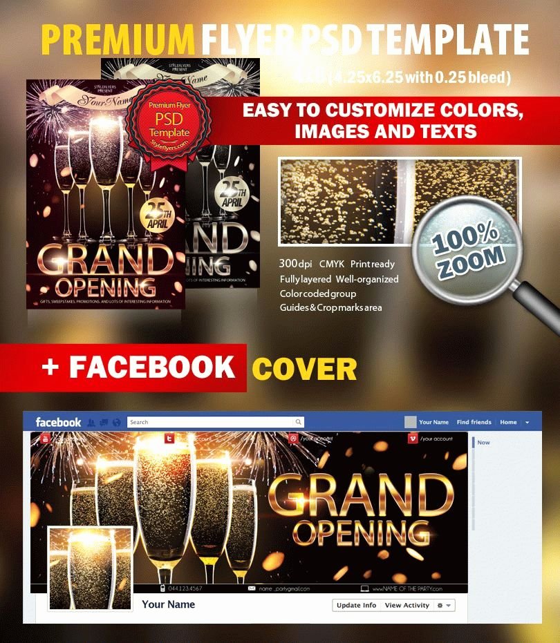 Grand Opening Flyer Template Best Of Grand Opening Psd Flyer Template 7112 Styleflyers