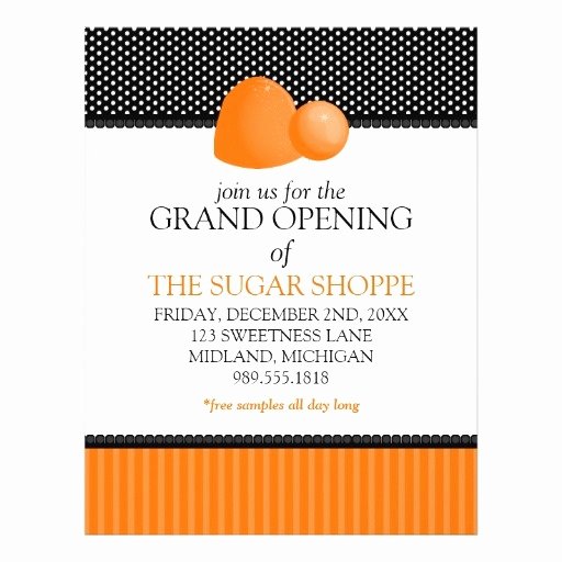 Grand Opening Flyer Template Fresh Candy Shop Grand Opening Announcement Flyers