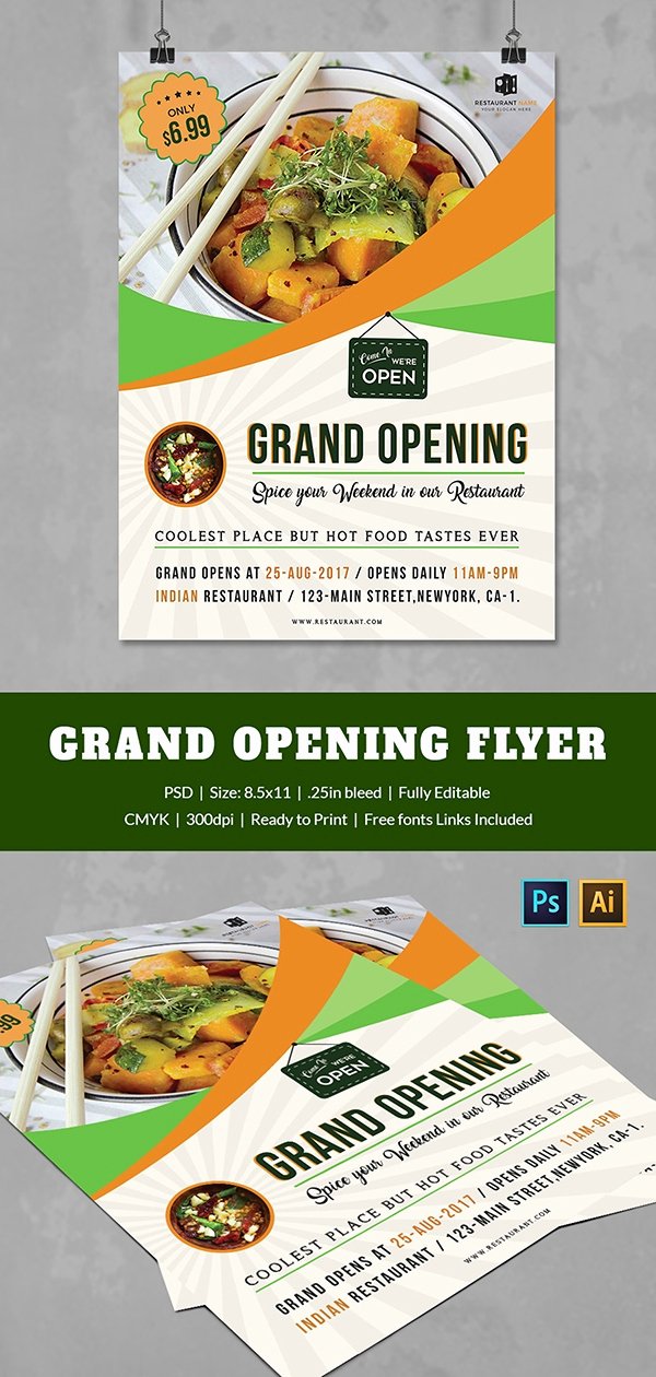 Grand Opening Flyer Template Fresh Grand Opening Flyer Template 34 Free Psd Ai Vector