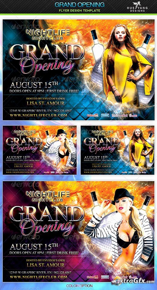 Grand Opening Flyer Template Inspirational Premium A5 Flyer Template Grand Opening Xtragfx