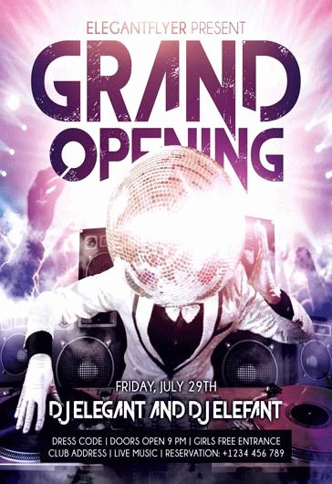Grand Opening Flyer Template Lovely Grand Opening