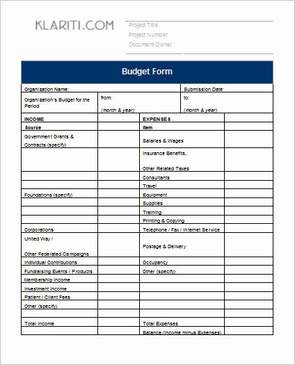 Grant Budget Template Excel Fresh Bud Proposal Template