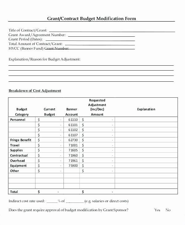 Grant Budget Template Excel New Grant Bud Template Bud for Grant Proposal Template