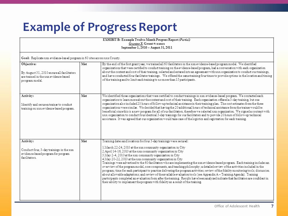 Grant Progress Report Template Lovely Sample Progress Report for Grant Uk Dissertation Writing