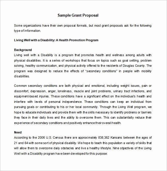 Grant Proposal Template Word Elegant 34 Grant Proposal Templates Doc Pdf Pages