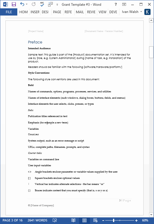 Grant Proposal Template Word Unique Grant Proposal Template – Ms Word with Free Cover Letter