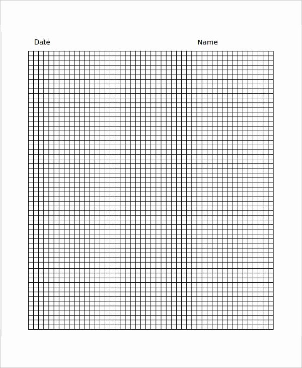 Graph Paper Template Excel New 20 Sample Printable Graph Papers