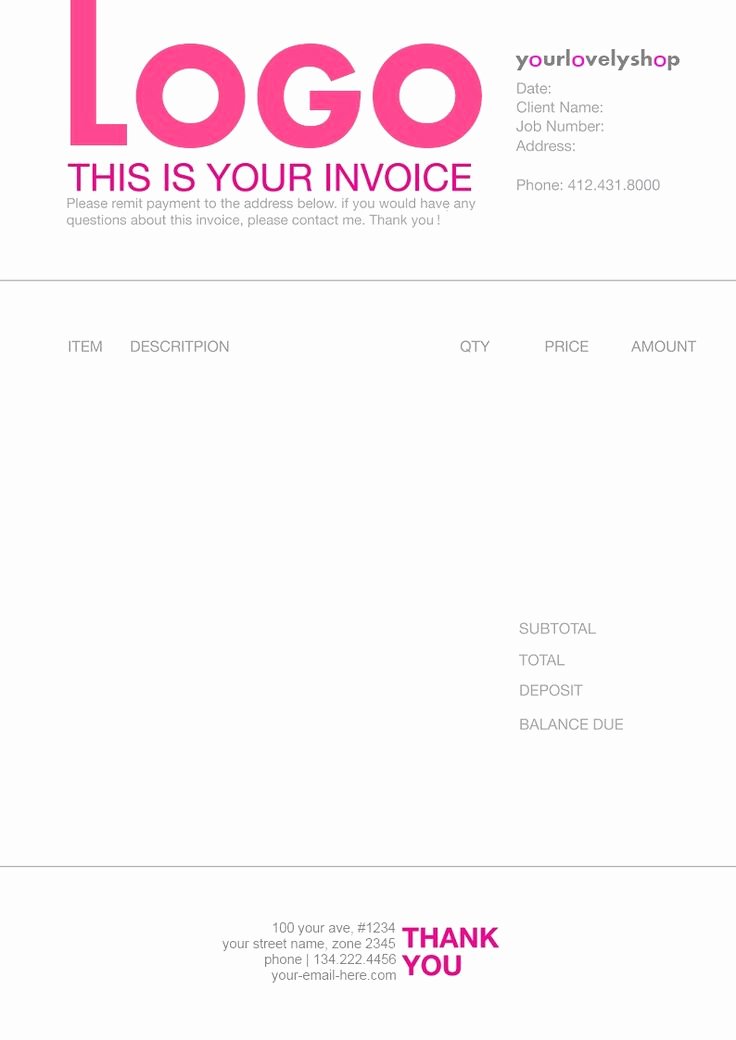 Graphic Design Invoice Template Luxury 1000 Images About Invoice Design On Pinterest