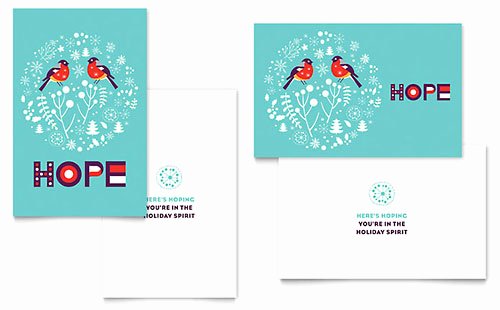Greeting Card Template Word New Ho Ho Ho Greeting Card Template Word &amp; Publisher
