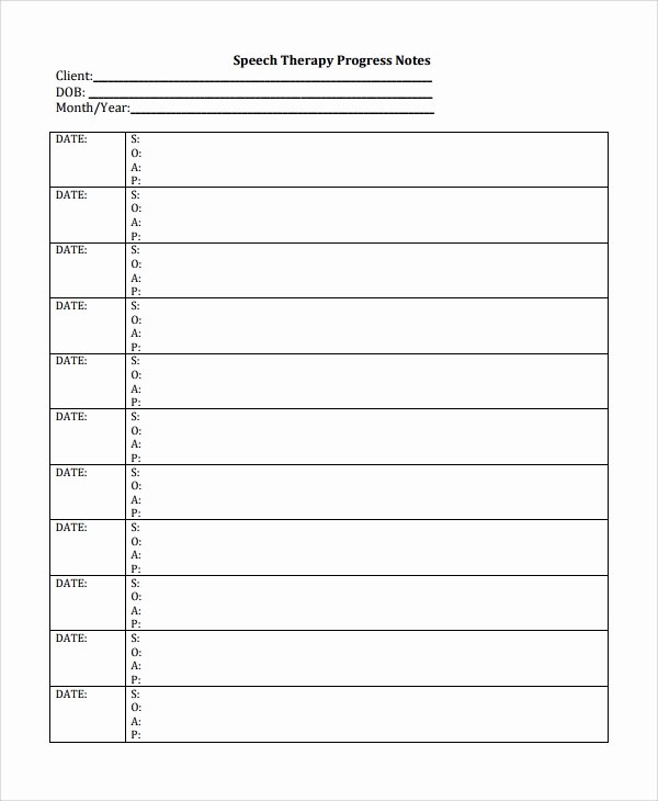Group therapy Note Template Unique 6 therapy Notes Templates
