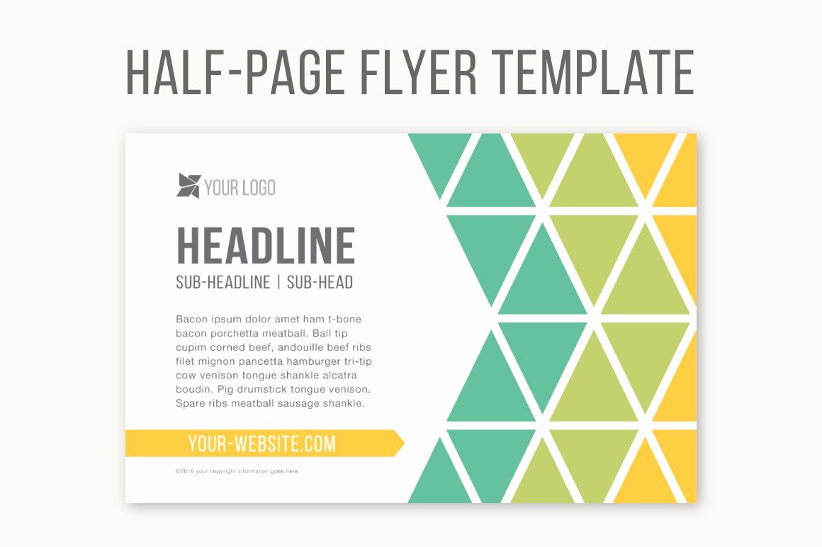 Half Sheet Flyer Template Unique Half Page Flyer Template Templates Creative Market