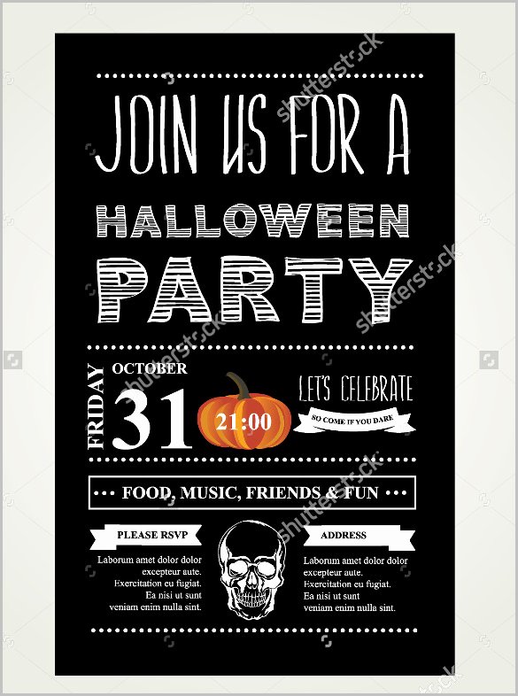 Halloween Party Invitations Template Awesome 35 Halloween Invitation Free Psd Vector Eps Ai