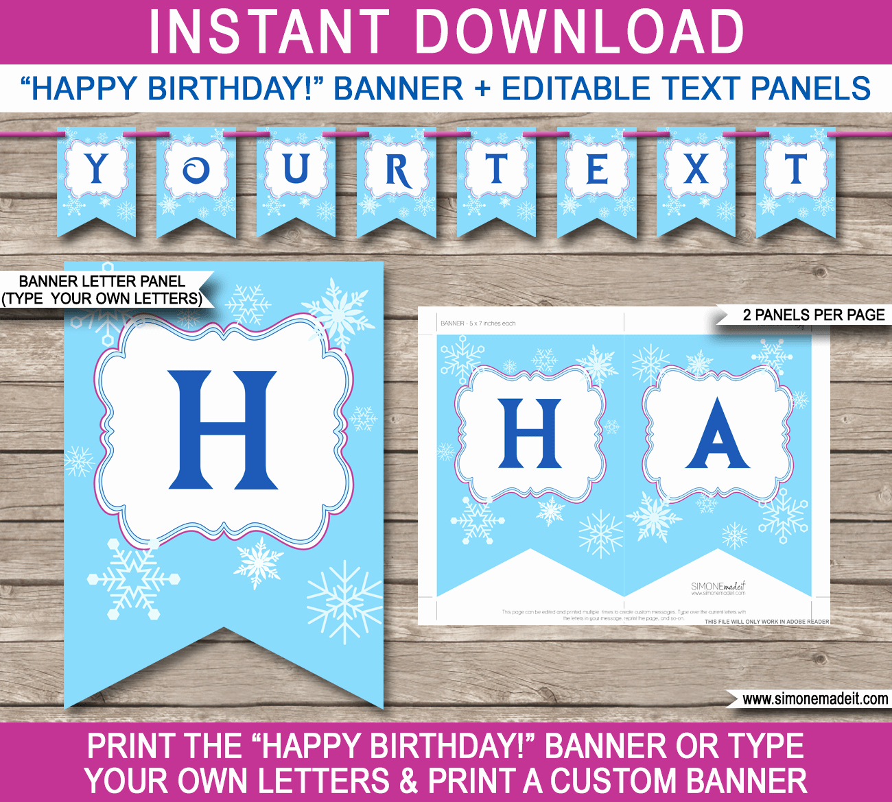 Happy Birthday Sign Template Elegant Frozen Party Banner Template Birthday Banner