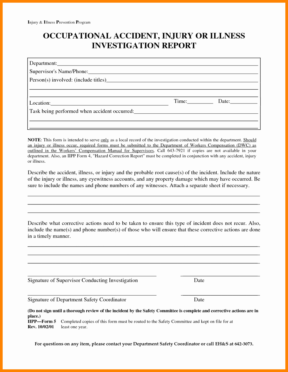 Harassment Investigation Report Template New Workplace Investigation Report Template Safety Incident