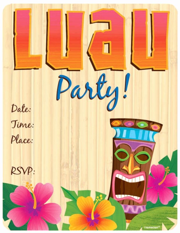 Hawaiian Party Invitation Template Inspirational Sumptuous Design Ideas Blank Luau Invitations Hawaiian