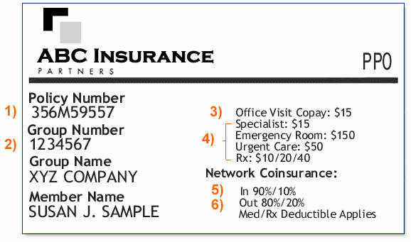 Health Insurance Card Template Best Of Sample Insurance Card